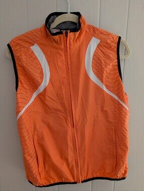 IllumiNITE Women's Orange & White Reflective Vest- Biking/Walking/Running